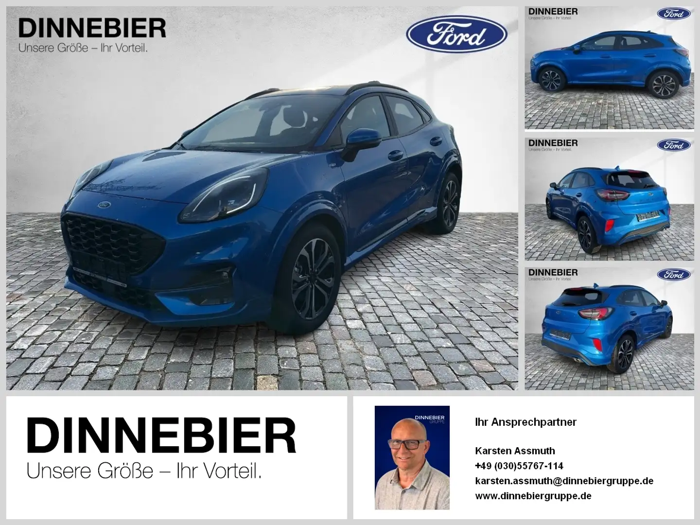 Ford Puma ST-Line X LED+Navi+Kamera+Winterpaket Bleu - 1