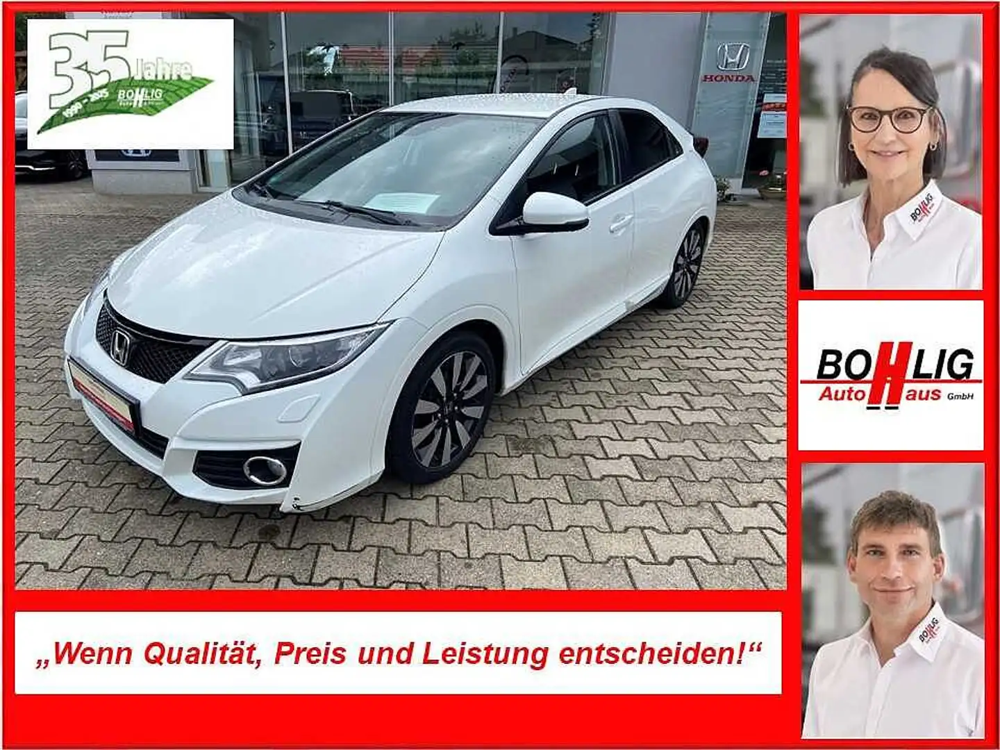 Honda Civic 1.4 i-VTEC Elegance Edition X Weiß - 1