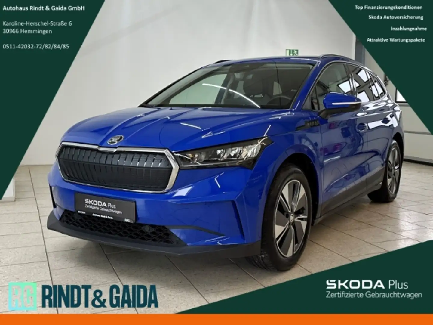 Skoda Enyaq 60 Loft WP AHK Kamera SHZ Navi Freisprech Blau - 1