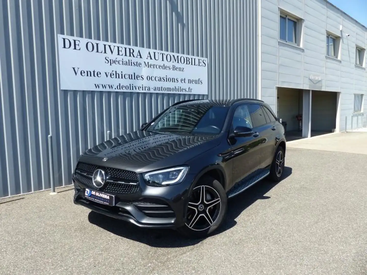 Mercedes-Benz GLC 300 300 de 194+122ch AMG Line 4Matic 9G-Tronic (TVA) Gris - 1
