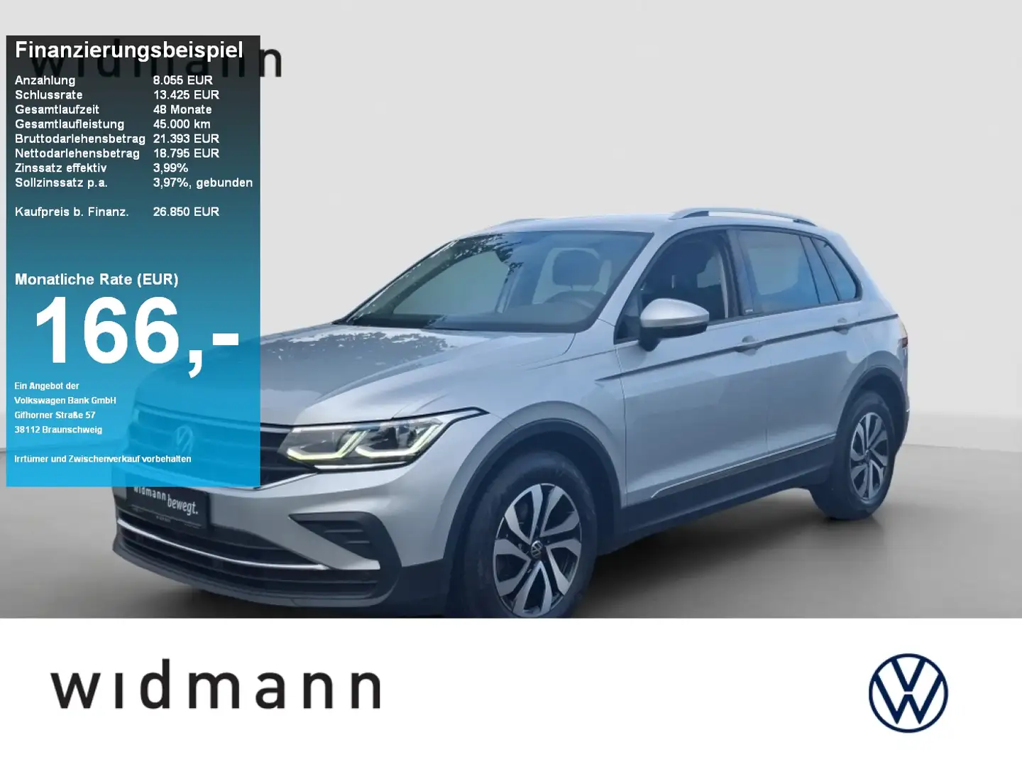 Volkswagen Tiguan 1.5 TSI 150 PS DSG ACC NAVI LED Silber - 1