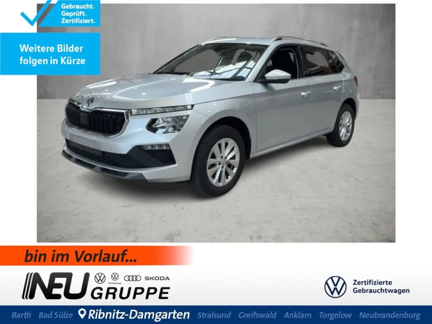 Skoda Kamiq Selection 1.0 TSI DSG SHZ RFK LED Navi Silber - 1