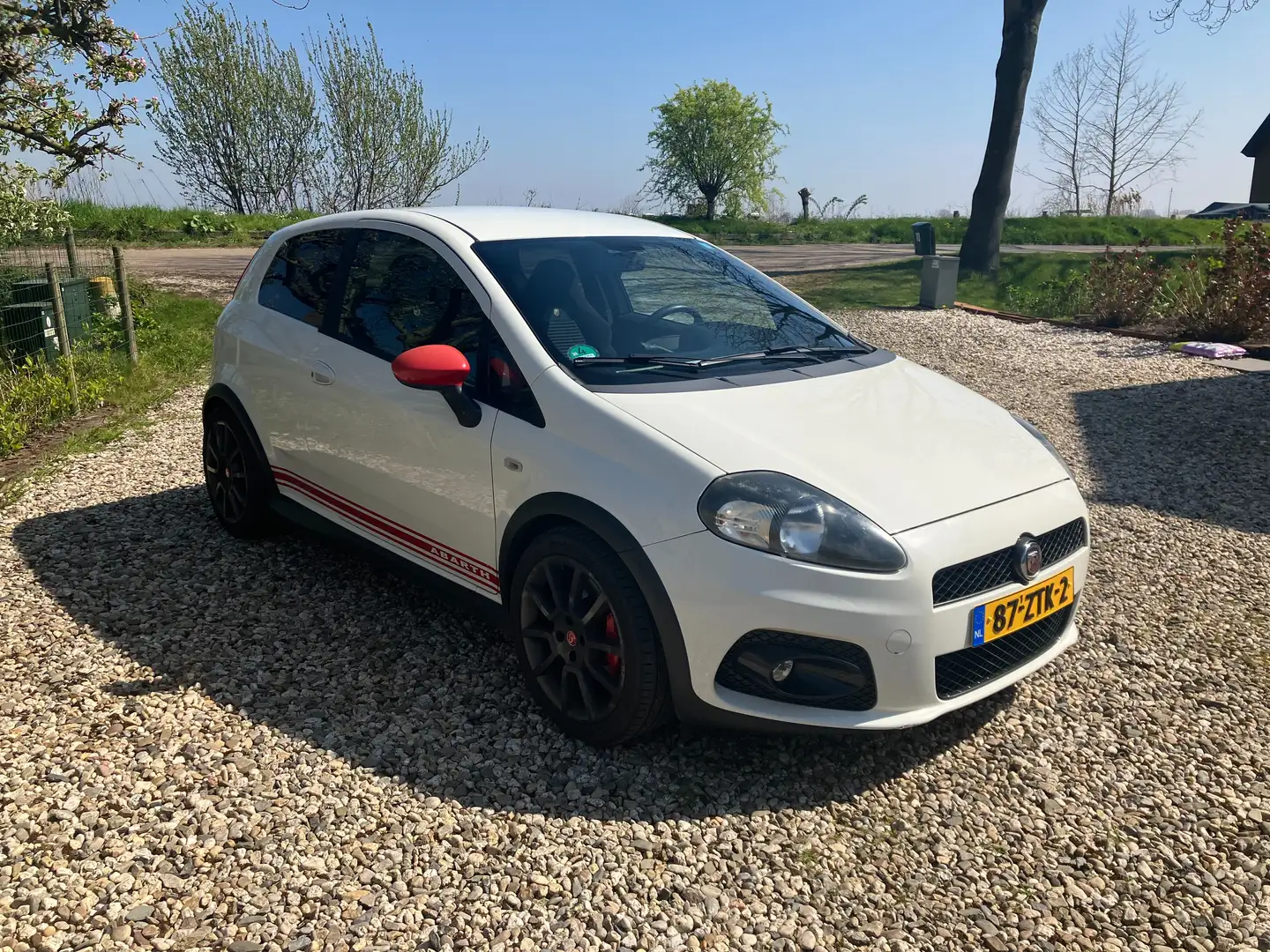 Fiat Grande Punto Punto 1.4 T-JET16V Abarth Blanc - 1