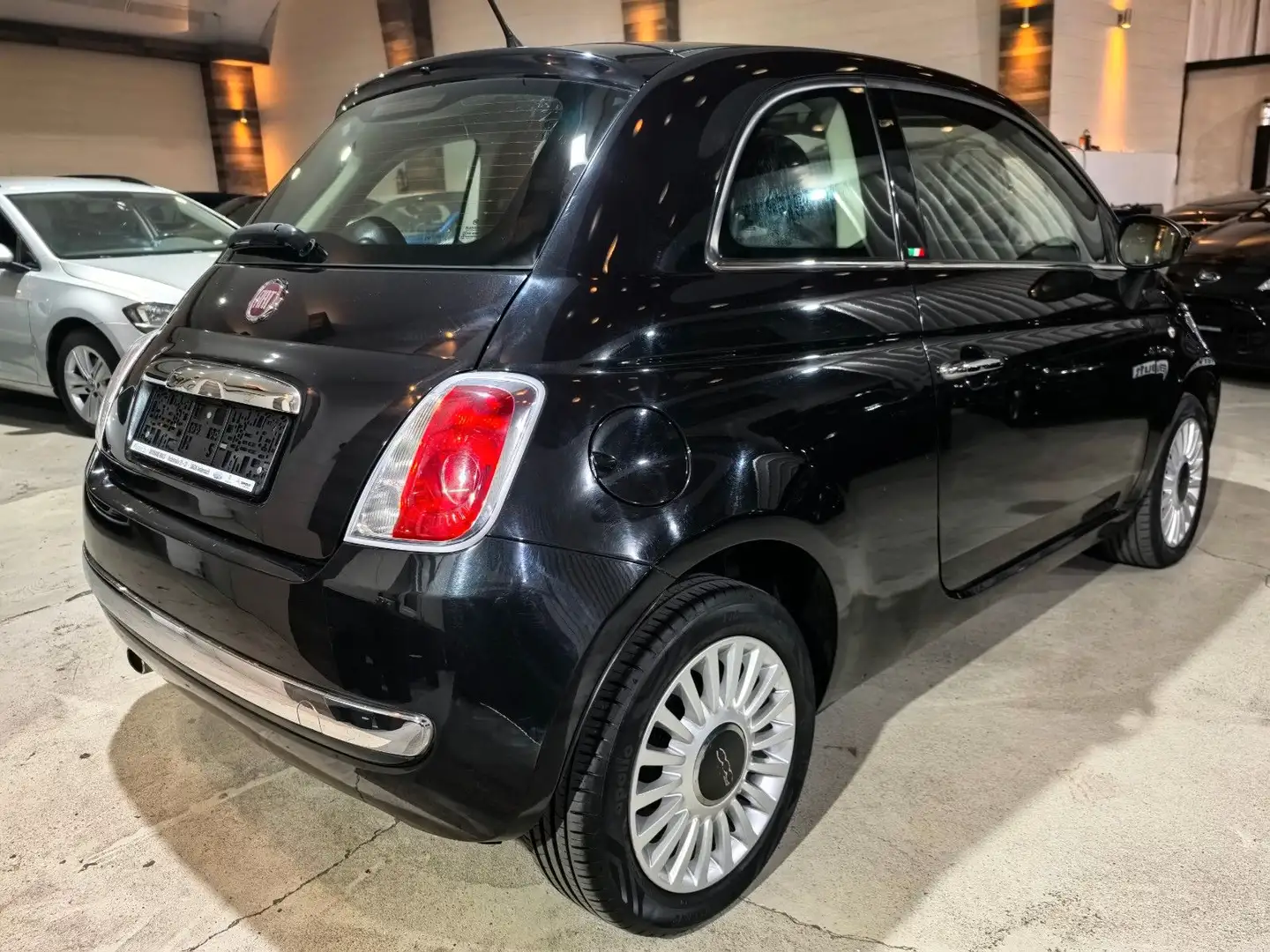 Fiat 500 Pano/LM/BT/Gepflegt Negro - 1