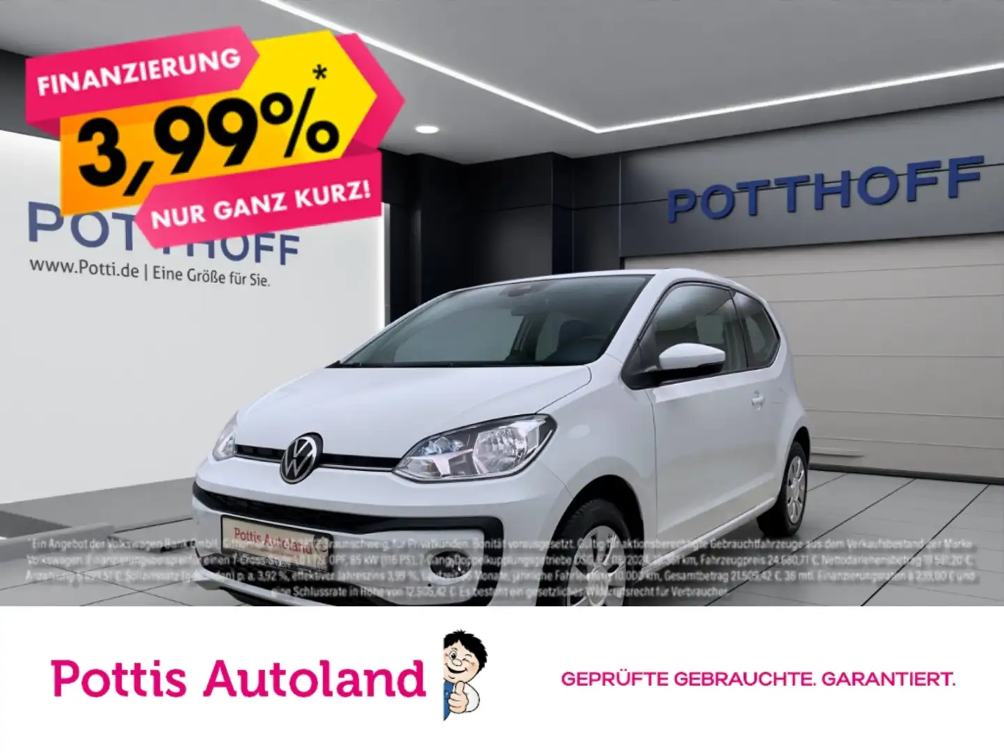 Volkswagen up! 1.0 MPI MOVE UP! SITZHZG LED KLIMA DAB+ Weiß - 1