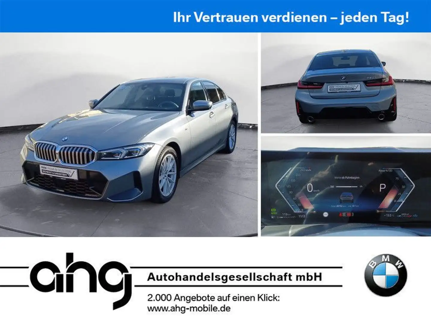 BMW 320 i Automatik *M-Sportpaket*AHK*DAB*LED*HIFI*HU Grau - 1