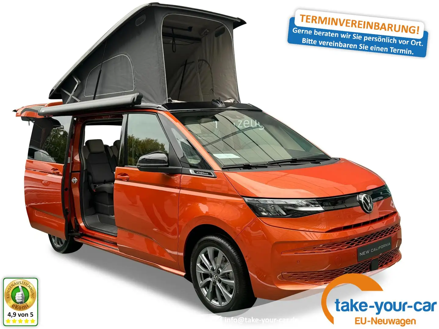 Volkswagen T7 California Beach Tour LED+KLIMA+PDC+4 SITZER+AUFSTELLDACH ... - 1