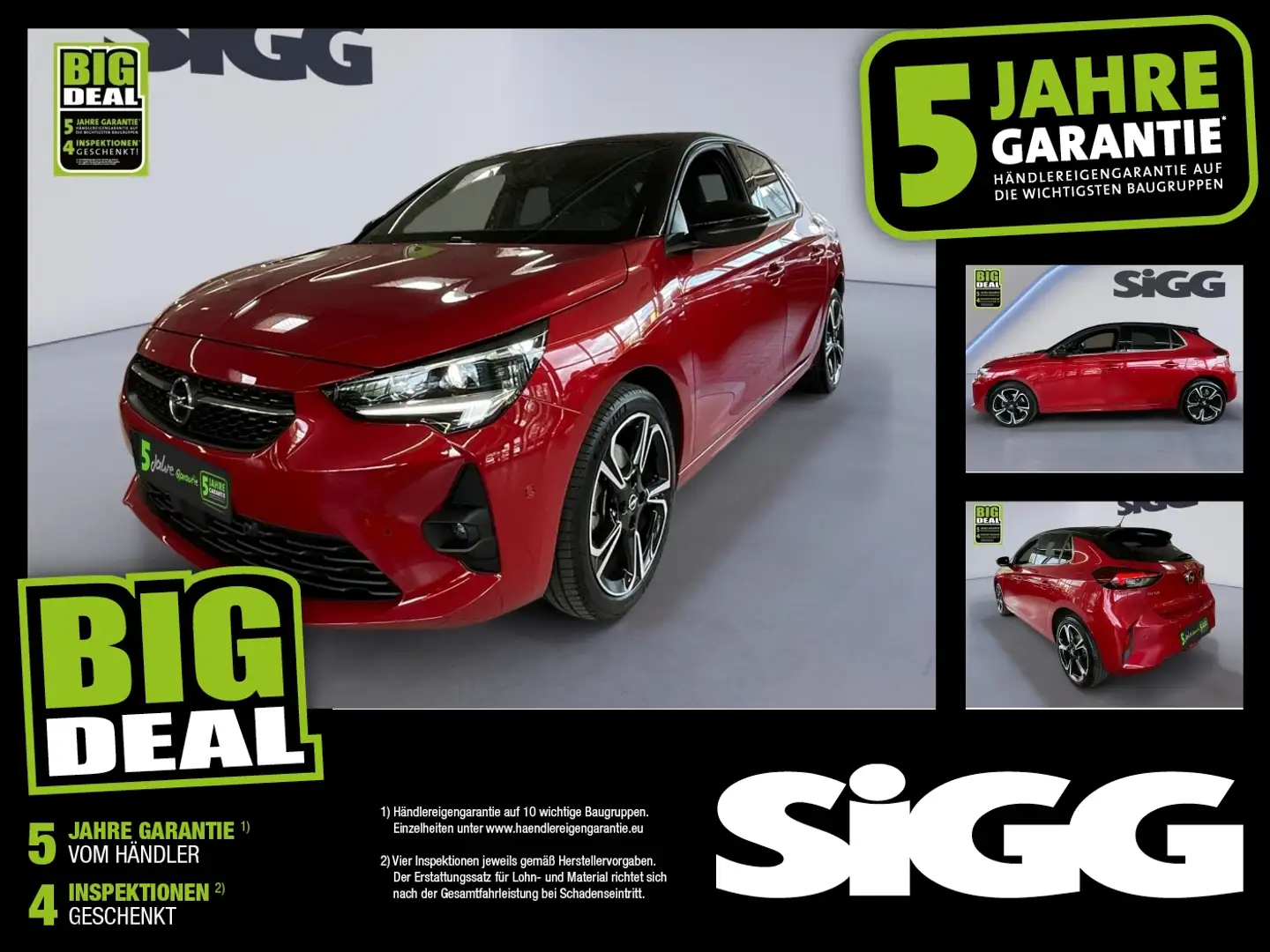 Opel Corsa F Turbo Ultimate Alcantara Navi MatrixLED Rot - 1