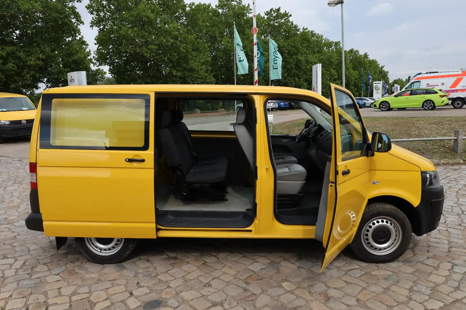 Volkswagen T5 Transporter Kasten-Kombi 2.0 TDI/EU5/5-Sitze Galben - 2
