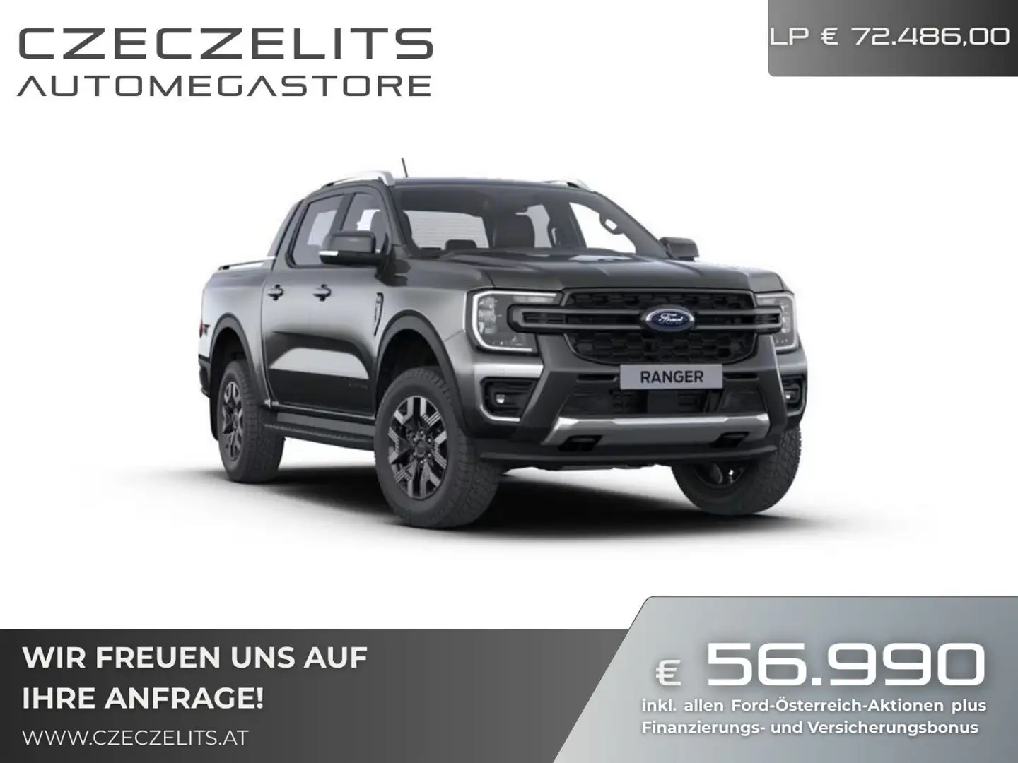 Ford Ranger Ranger Doppelkabine Wildtrak e-4WD 2.3 EcoBoost... Grau - 1