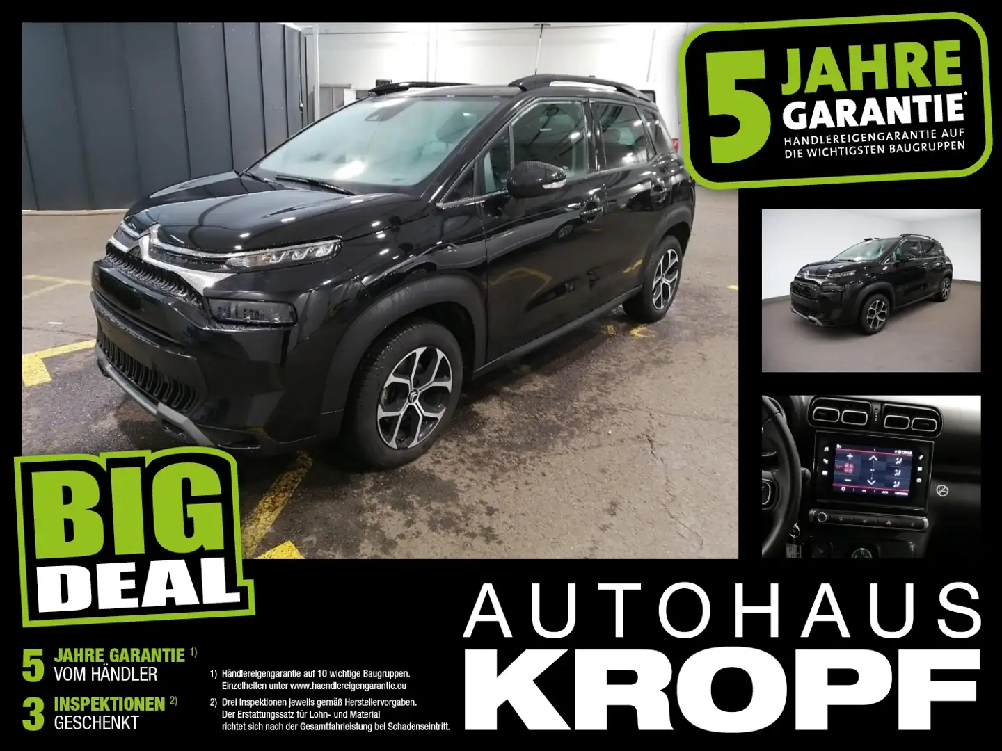 Citroen C3 Aircross 1.2 PureTech 110 Plus Navi FLA PDC Schwarz - 1