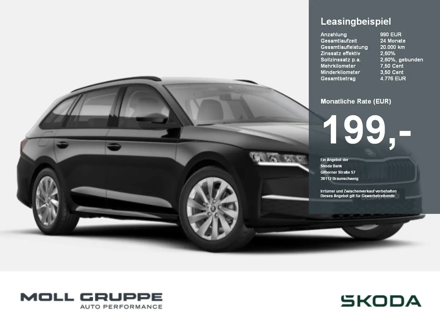 Skoda Octavia Combi 1.5 TSI DSG Selection NAVI ACC Schwarz - 1
