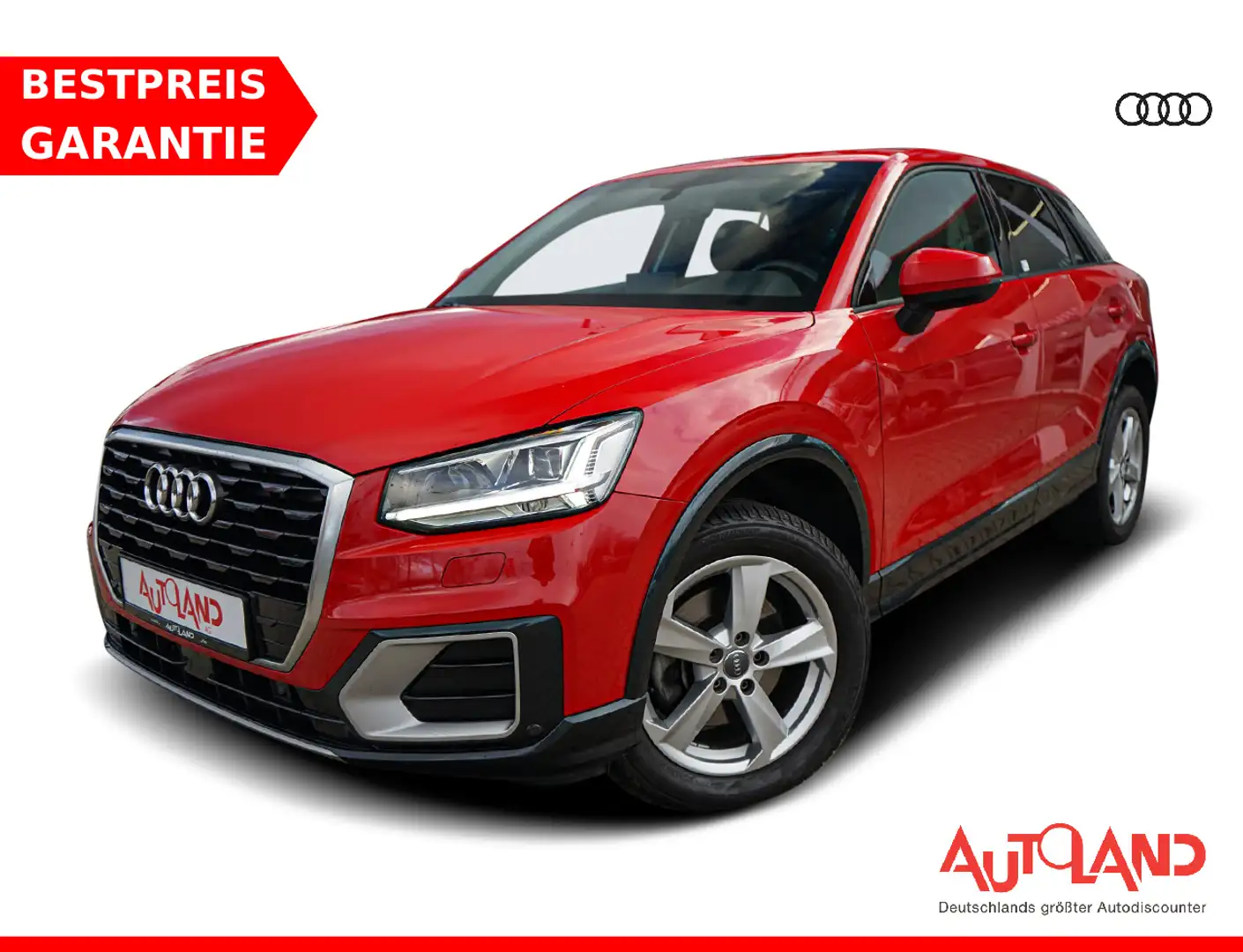 Audi Q2 1.6 TDI DSG LED Navi Virtual Cockpit AHK Rot - 1