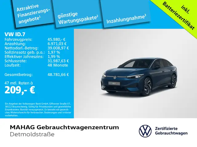 Volkswagen ID.7 Pro NaviProMax IQ.LIGHT AHK 360° WärmePu 20