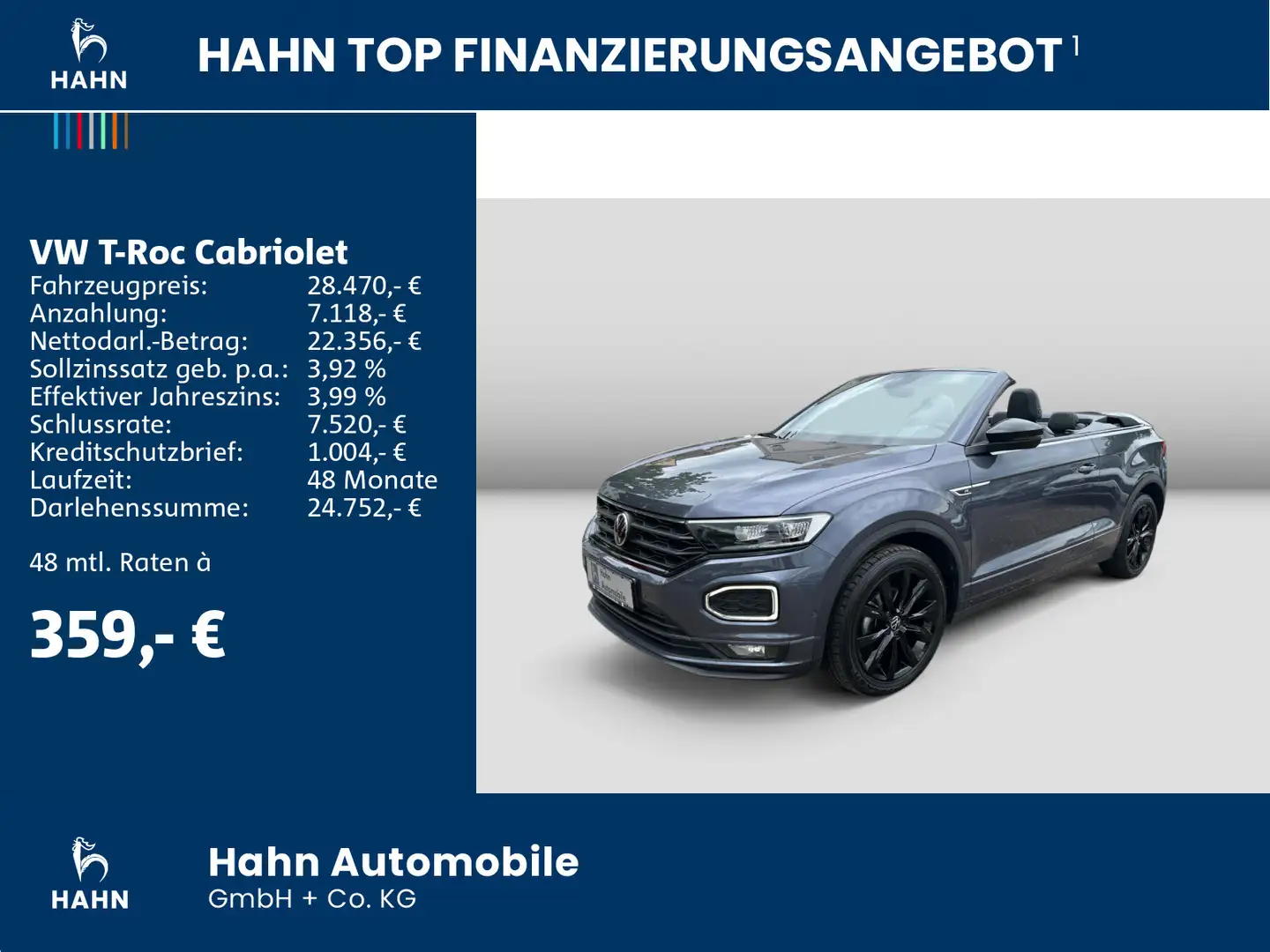 Volkswagen T-Roc 1.5TSI DSG R-Line AHK ACC LED Ca Gris - 2
