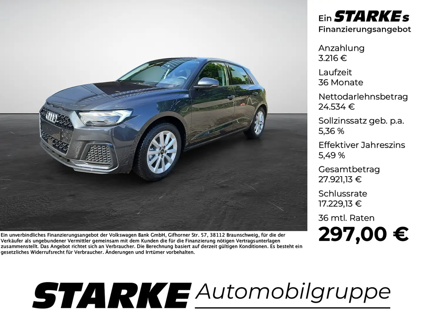 Audi A1 Sportback 30 TFSI S tronic advanced Infotainmen... Gris - 1