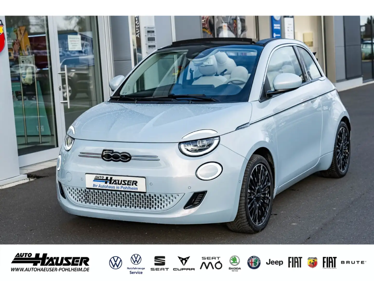 Fiat 500e Cabrio la Prima by Bocelli 42 kWh NAVI KAMERA ACC Mavi - 1