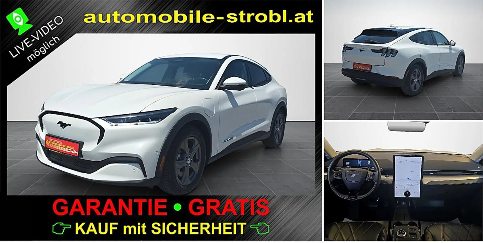 Ford Mustang Mach-E 99kWh*B&O*AHV*ACC*GARANTIE* Weiß - 1