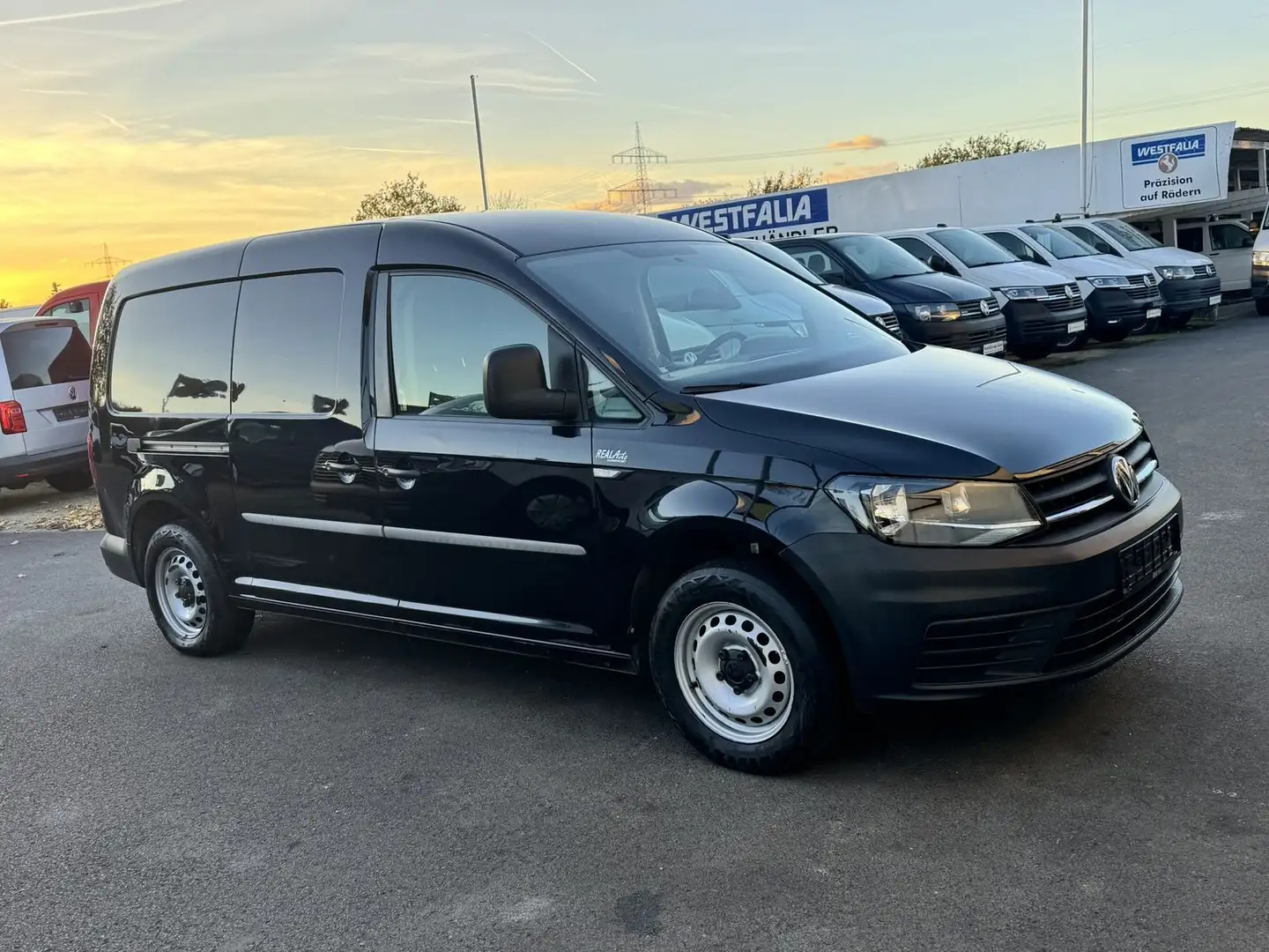 Volkswagen Caddy Maxi Kasten 2.0TDI Klima*Tempo*PDC*Regal Zwart - 2