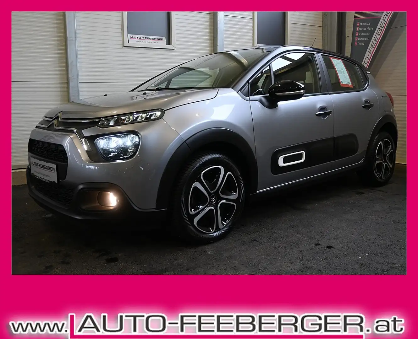 Citroen C3 BlueHDi 100 S&S 6-Gang-Manuell Shine; Spurhalte... Grau - 1