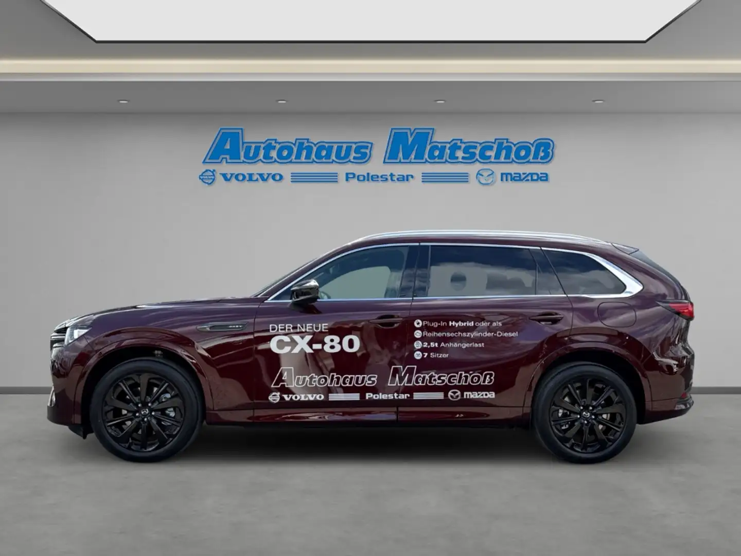 Mazda CX-80 Homura Plus 327 PHEV HUD Panodach Navi Leder Bose Rouge - 2