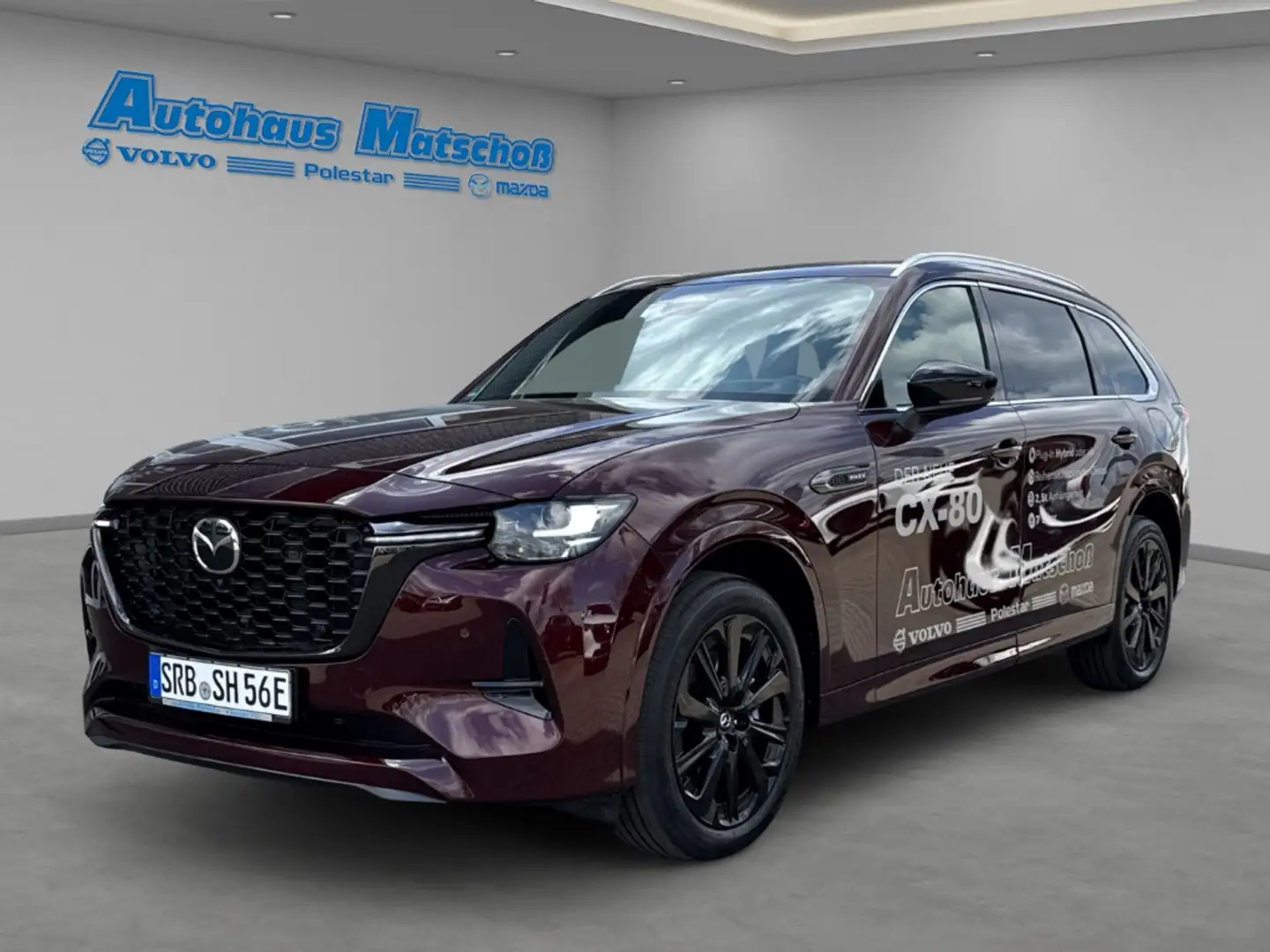 Mazda CX-80 Homura Plus 327 PHEV HUD Panodach Navi Leder Bose Rouge - 1
