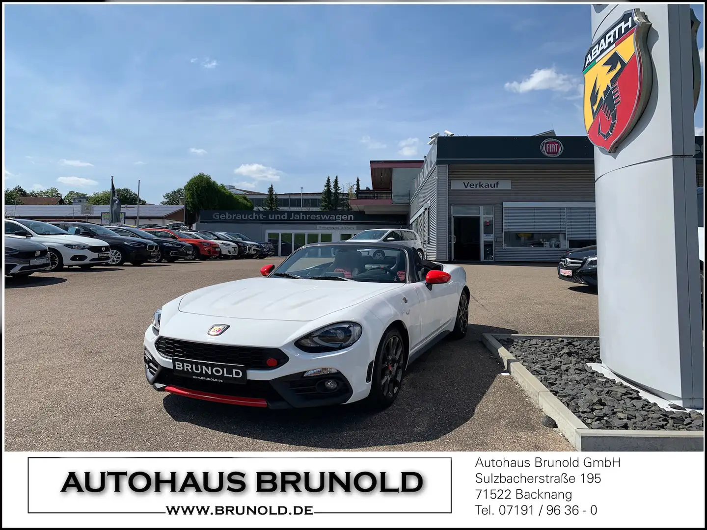 Abarth 124 Spider 1.4 MultiAir Turbo Automatik Blanc - 1