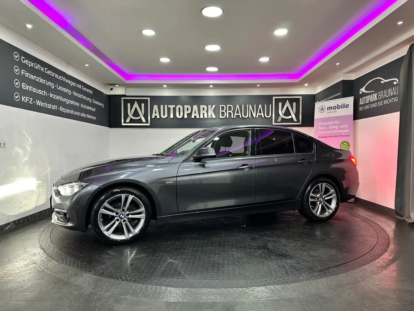 BMW 318 d Lim. F30 Aut. *SPORT-LINE*SZH* Gris - 2