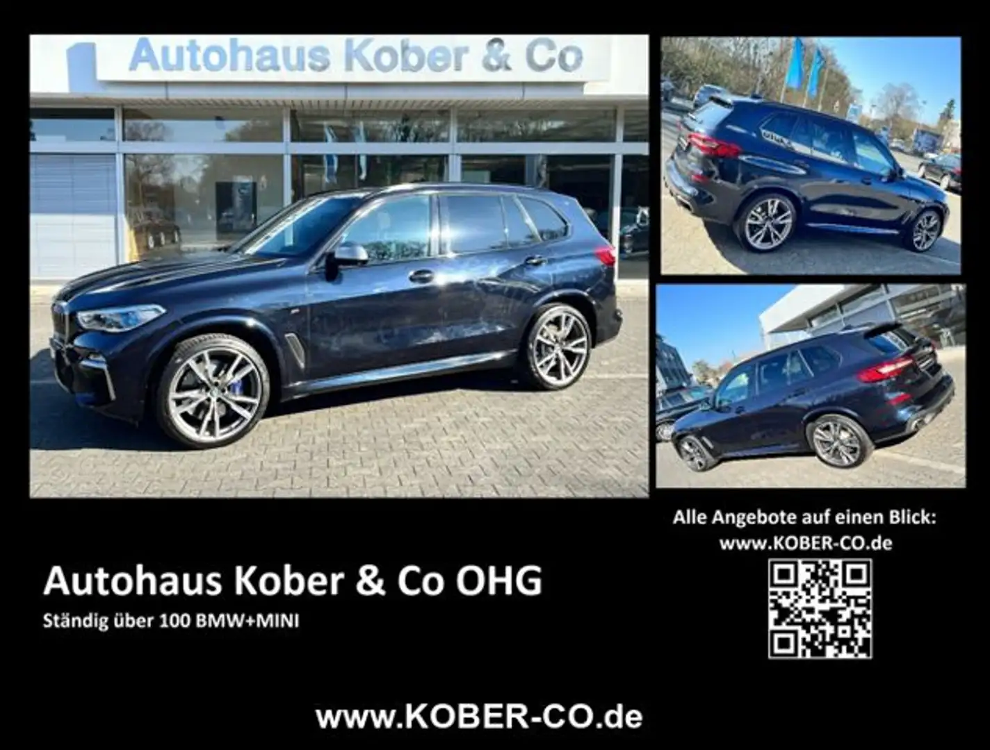 BMW X5 M50dA xDrive M-SPORTPAKET+LEDER+NAVI+LASER+LM Noir - 1