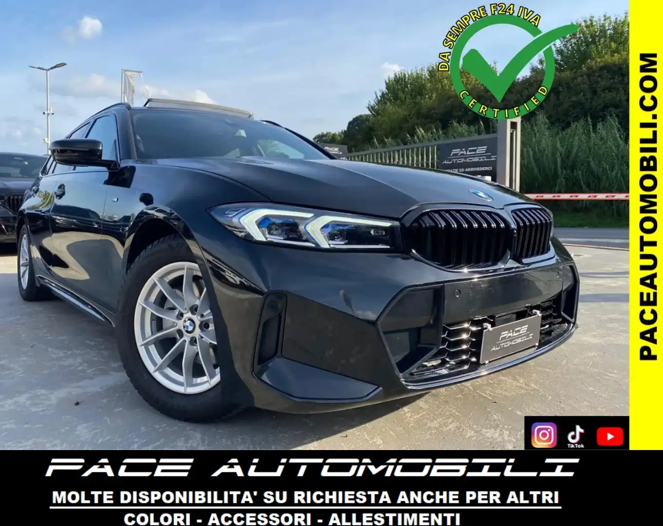 BMW 320 M SPORT MSPORT M-SPORT LED PDC KAMERA NAVI TETTO Nero - 1