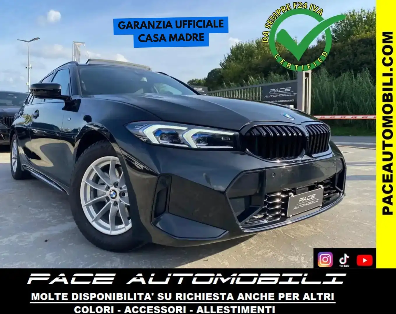 BMW 320 M SPORT MSPORT M-SPORT LED PDC KAMERA NAVI TETTO Noir - 1