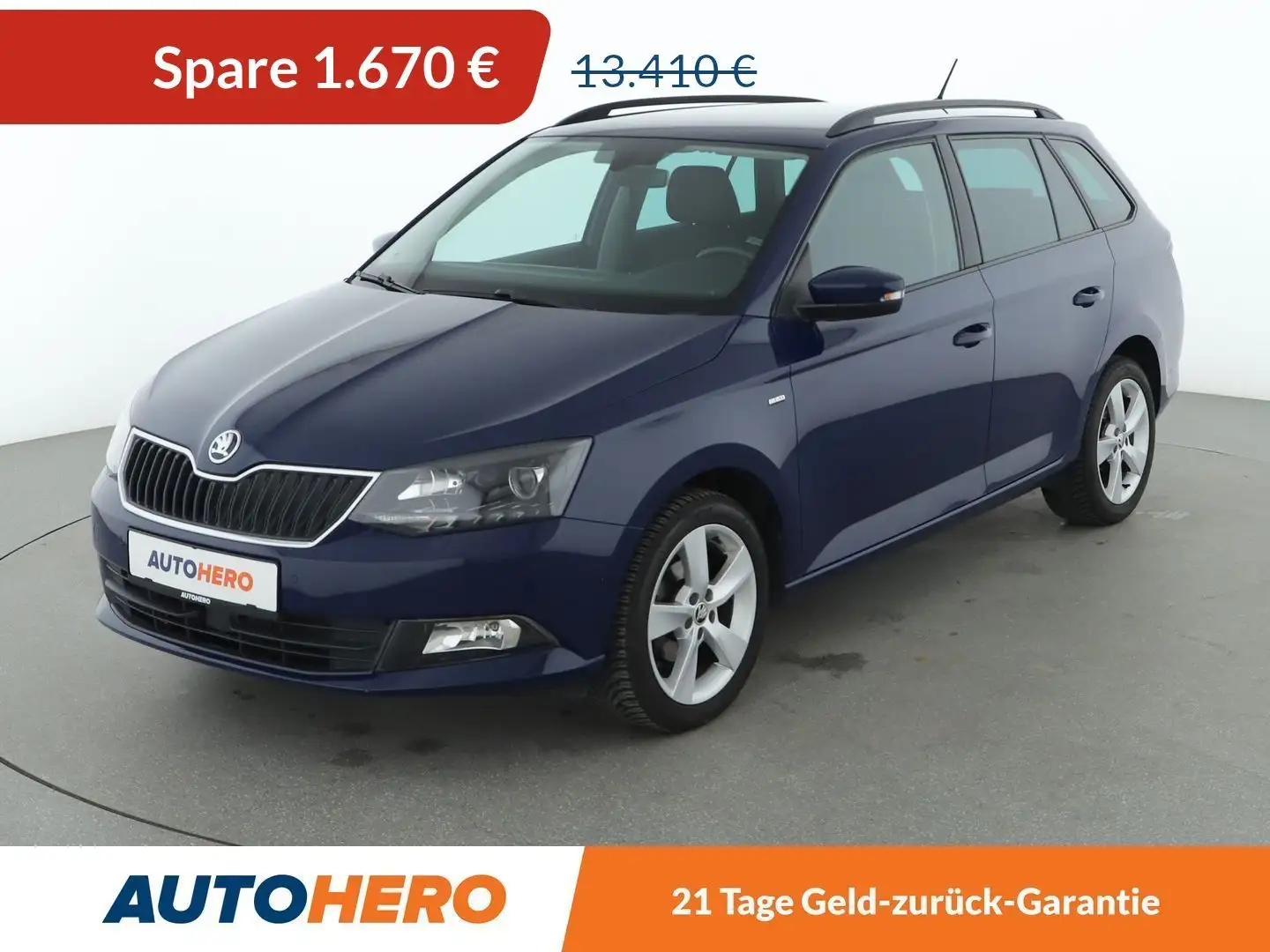 Skoda Fabia 1.0 TSI Clever*ACC*PDC*SHZ*ALU* Blau - 1