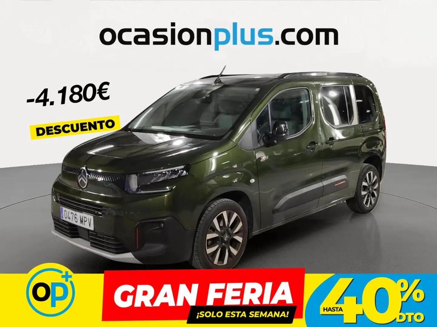 Citroen Berlingo BlueHDi S&S Talla M Max 130 EAT8 Verde - 1
