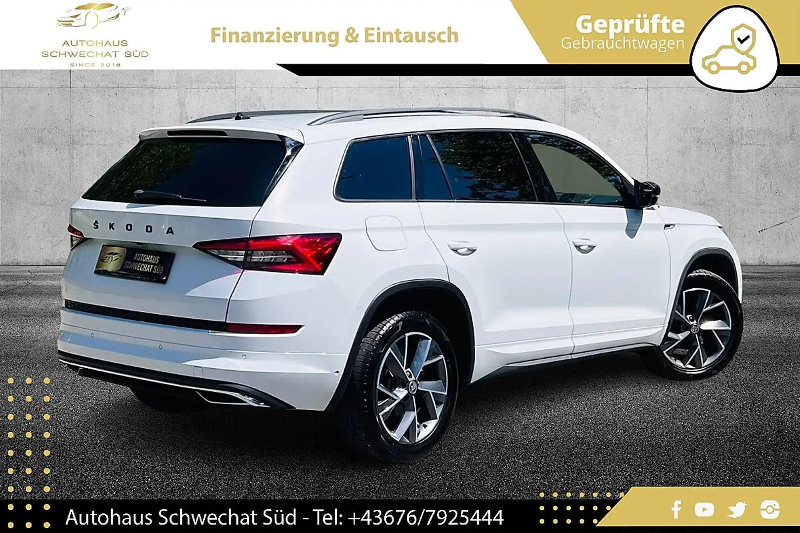 Skoda Kodiaq 1,5 TSI Sportline DSG // NAVI // ACC // VIRTUAL... Weiß - 2