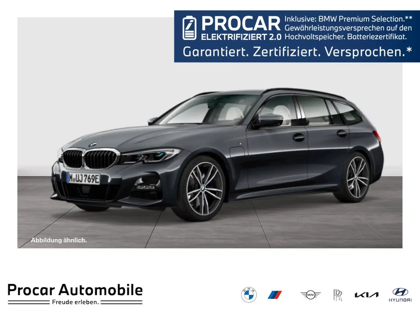 BMW 330 e xDrive M Sport Laser AHK ACC HuD 360° DA HiFi Grau - 1
