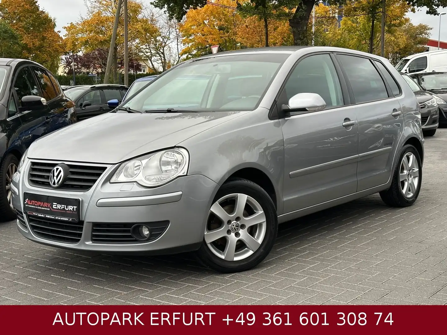 Volkswagen Polo IV United*Klima*StzH*Navi*Phone*PDC Argent - 1