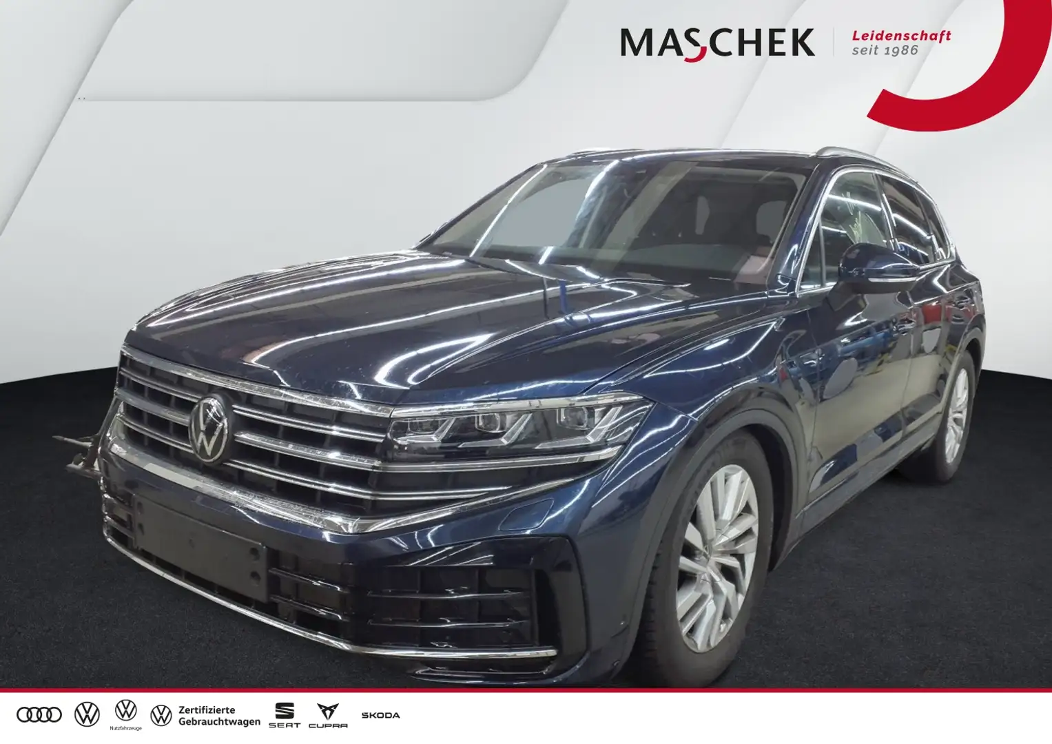 Volkswagen Touareg Elegance 3.0 TDI Luftfwk AHK Navi Kamera Sitzh. AH Blau - 1