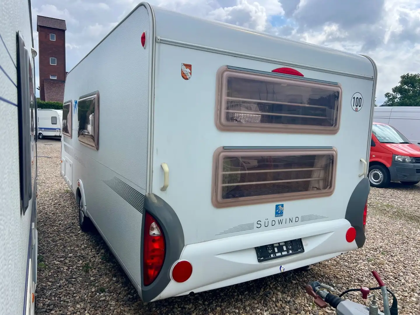 Knaus 500 FSK Klima Etagenbett Festbett Vorzelt Dusche Blanc - 2