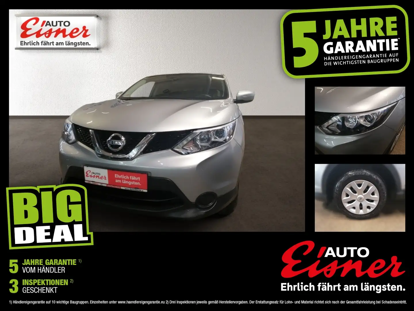 Nissan 1 .2 T-VISIA Berganfahrhilfe, Tempomat Gris - 1