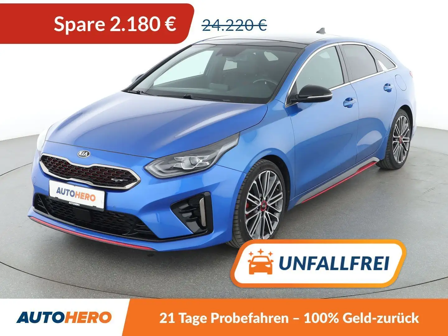 Kia ProCeed / pro_cee'd 1.6 TGDI GT Aut.*NAVI*ACC*CAM*PDC*SHZ* Bleu - 1