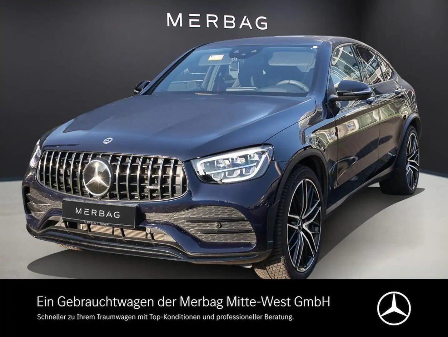 Mercedes-Benz GLC 43 AMG AMG GLC 43 4MATIC Coupé ParkAss. 360 HUD STH LM Bleu - 1