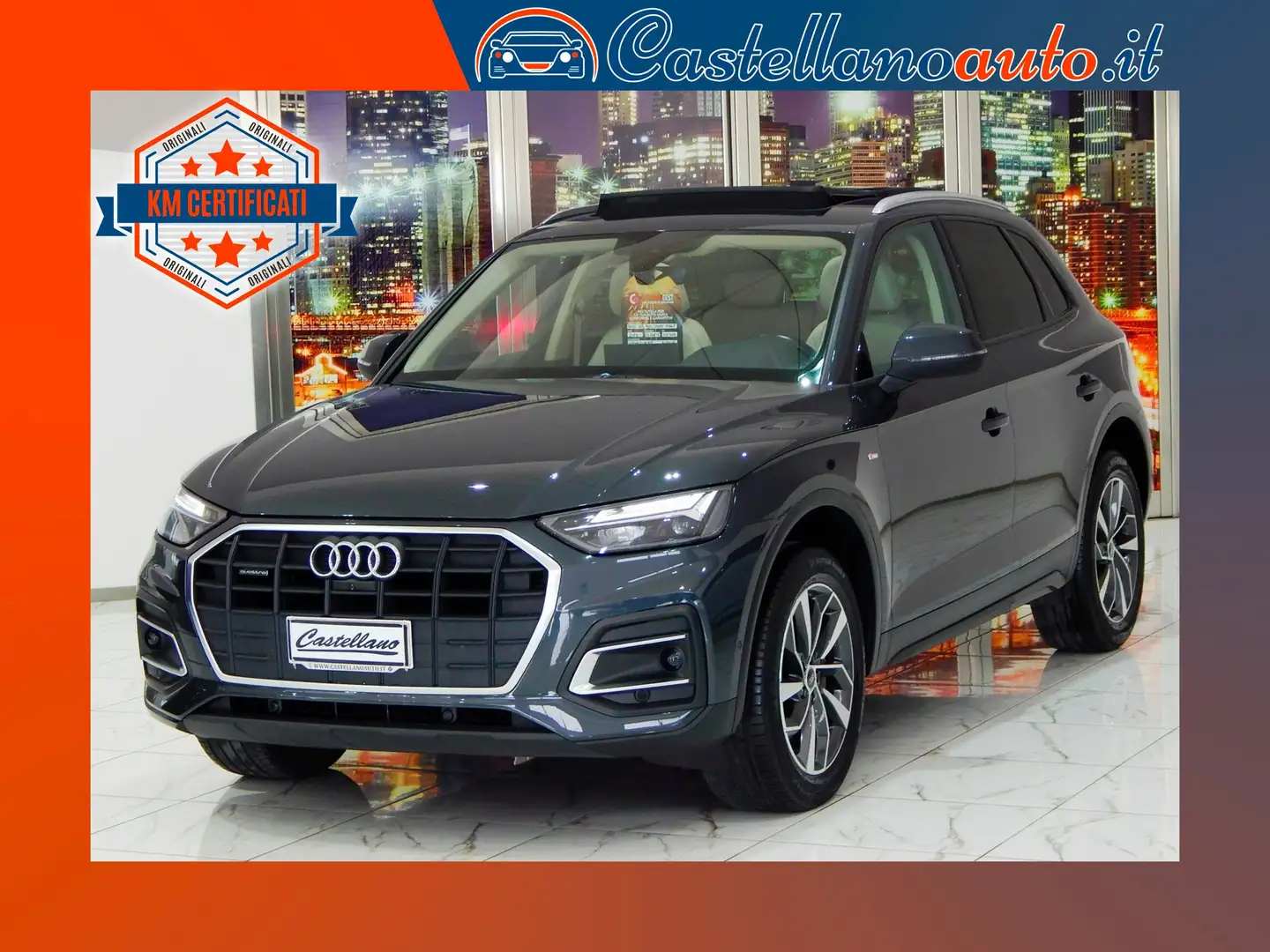 Audi Q5 40 2.0 TDI mhev Business Sport quattro 204cv TETTO Grigio - 1