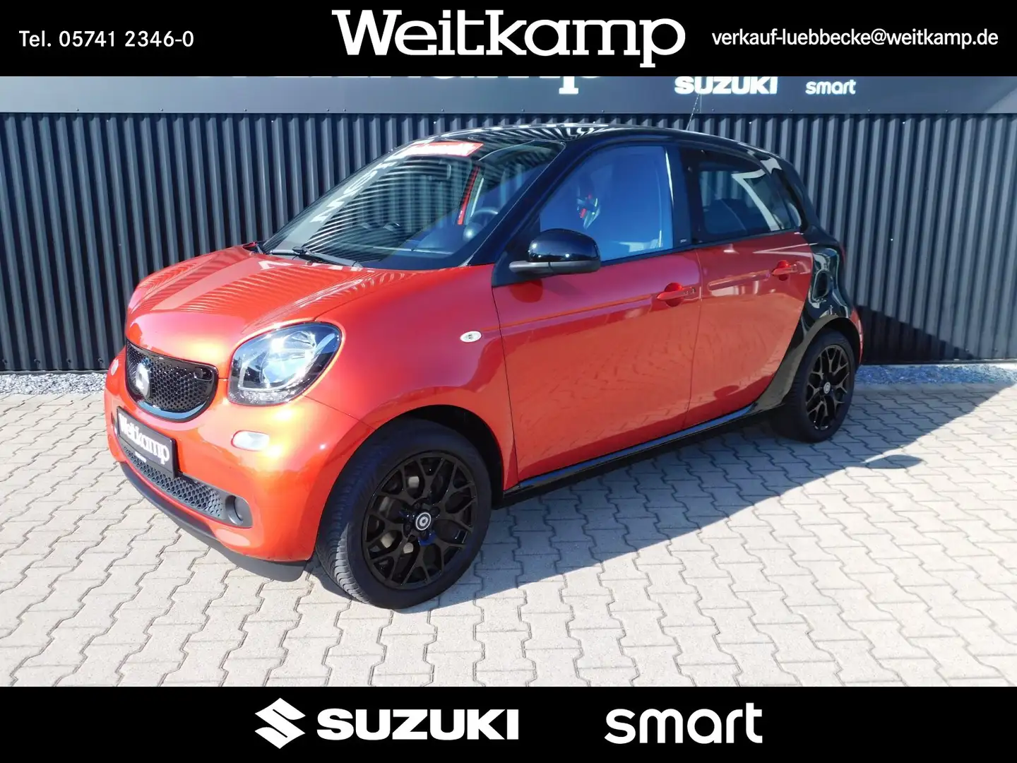 smart forFour ForFour 66kw Automatik Prime Media/Kamera/Sport BC Rot - 1
