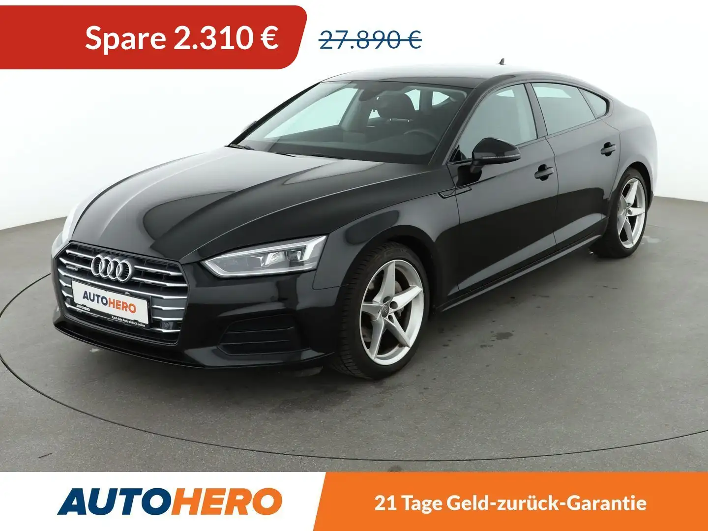 Audi A5 40 TDI quattro Sport Aut.*NAVI*TEMPO*LED*AHK*PDC* Czarny - 1