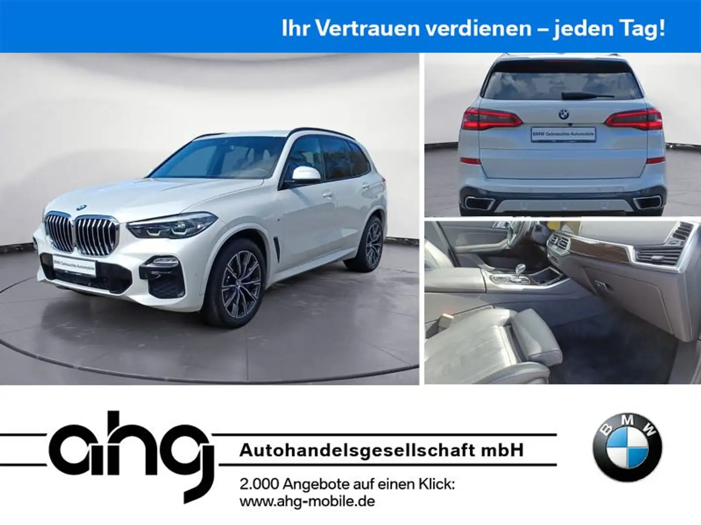 BMW X5 xDrive30d M Sportpaket Sport Aut. Head-Up AHK Weiß - 1