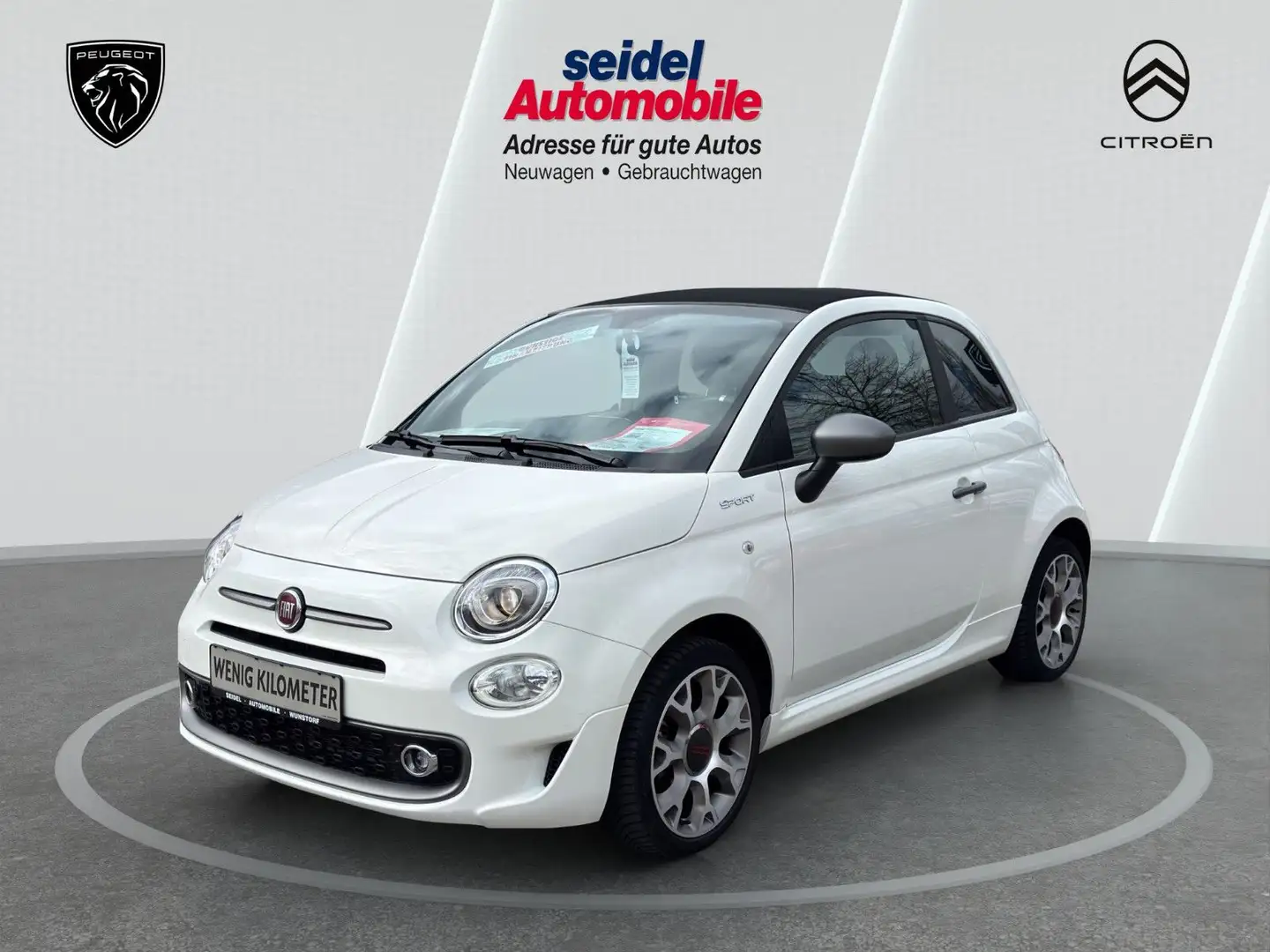 Fiat 500C 1.0 MildHybrid Cabrio SPORT, U-Connect Blanco - 1