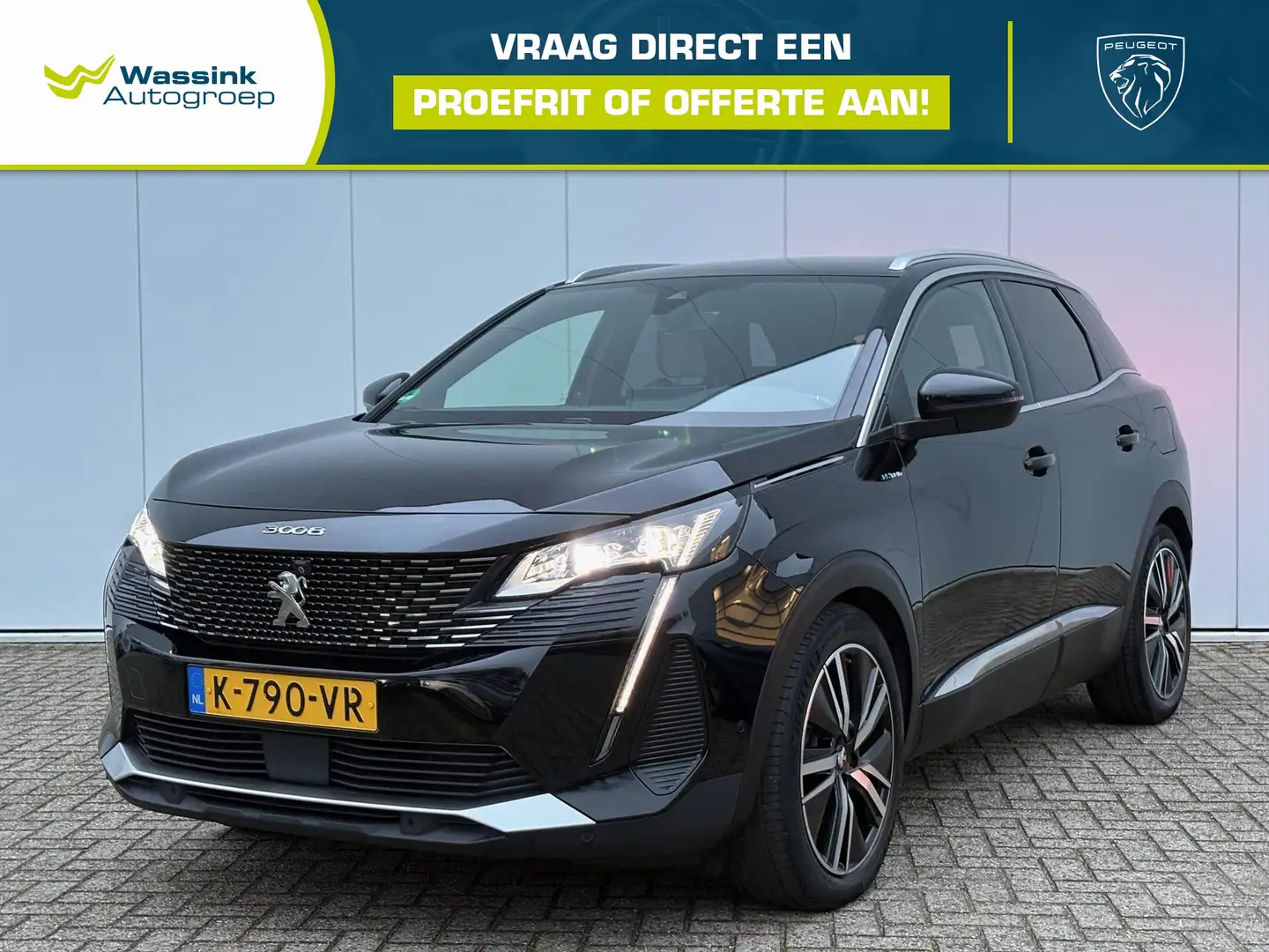 Peugeot 3008 1.6 HYbrid 225pk e-EAT8 Blue Lease GT | Stoelverwa Noir - 1