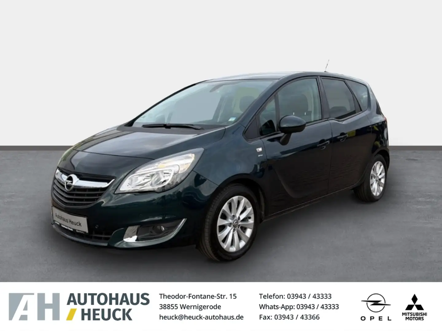 Opel Meriva B drive Mehrzonenklima Ambientebeleuchtung SHZ Len Grün - 1