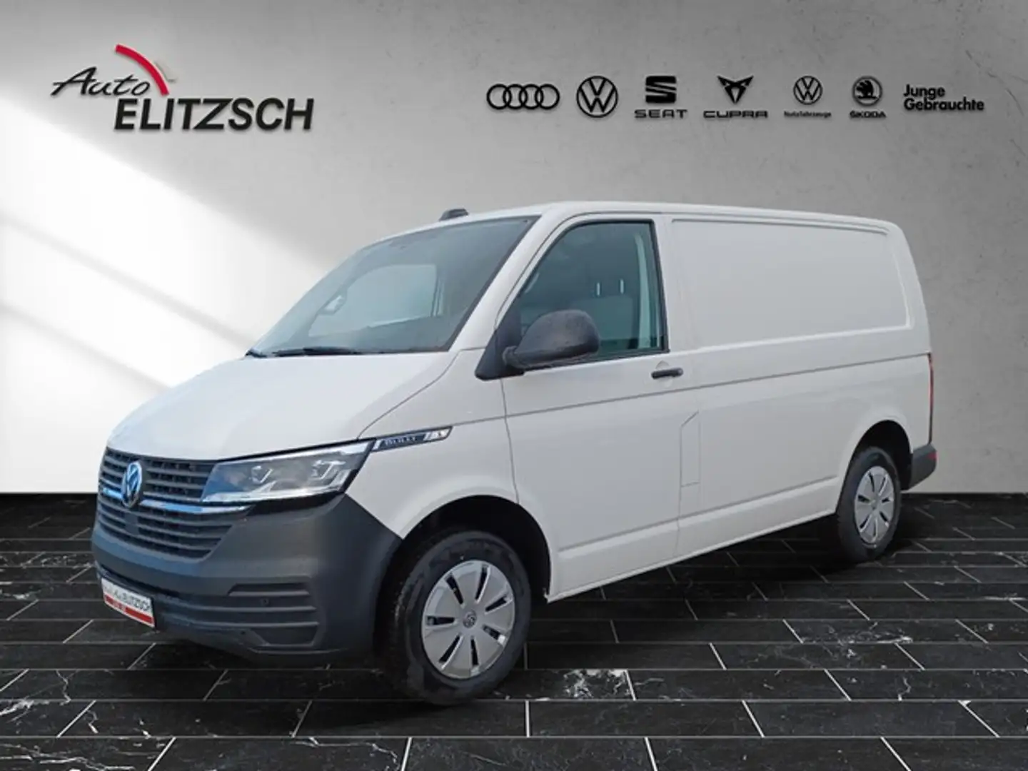 Volkswagen T6 Transporter T6.1 TDI Kasten LED AHK Klima RFK DAB SH Weiß - 2