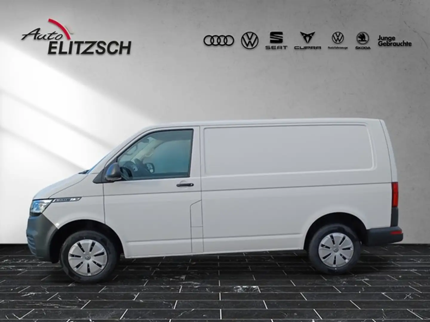 Volkswagen T6 Transporter T6.1 TDI Kasten LED AHK Klima RFK DAB SH Weiß - 2